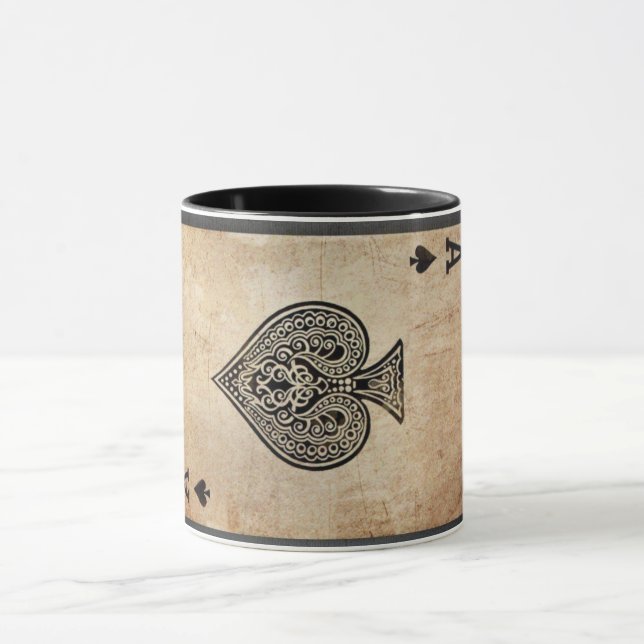 Taza As de espadas lanzar almohada (Centro)