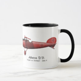 Taza As de vuelo rojo de barón Manfred von Richthofen