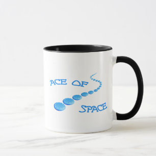 Taza As del disco volador del espacio