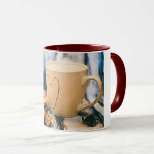 Taza Asalte, combinado, 11oz, marroon, cree para
