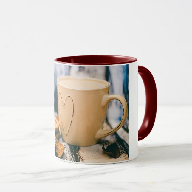 Taza Asalte, combinado, 11oz, marroon, cree para (Anverso derecho)