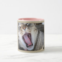 Taza Asalte con la fotografía de un gato de tabby que