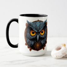 Ascendente de Enigma: Apollyon Sigil Owl White Mug
