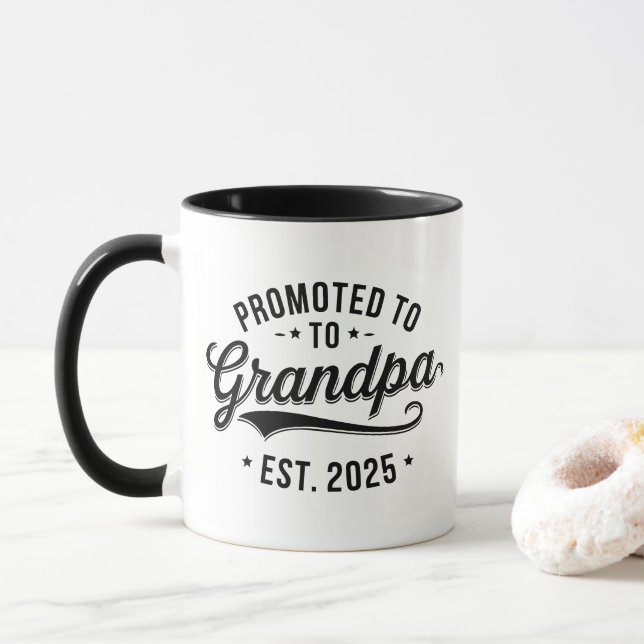 Taza Ascender al abuelo - Nuevo abuelo Mug Regalo (Con donut)