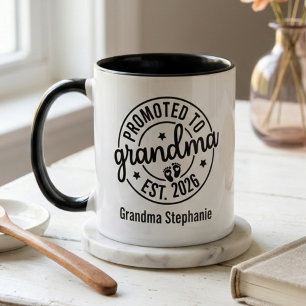 Taza Ascendida a Abuela – Regalo para Nueva Abuela
