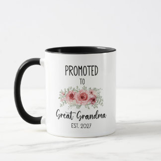 Taza Ascendida a Bisabuela Est 2027 Flores Bebé
