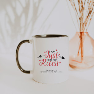 Taza Ascendida a Mamá que Educa en Casa   Frase Diverti