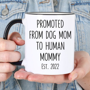 Taza Ascendida de Mamá Perruna a Mamá Humana Embarazo