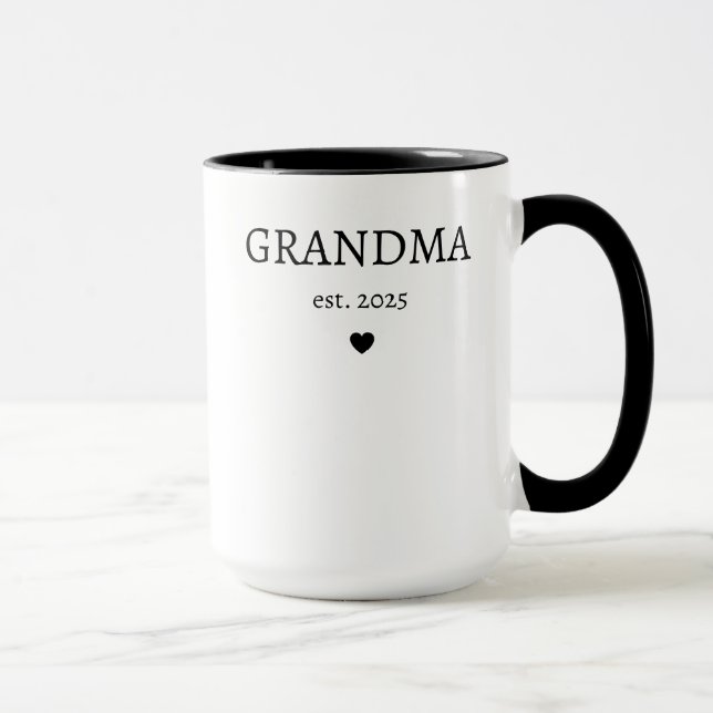 Taza Ascendido a Abuela y Abuelo Este 2025 (Derecha)