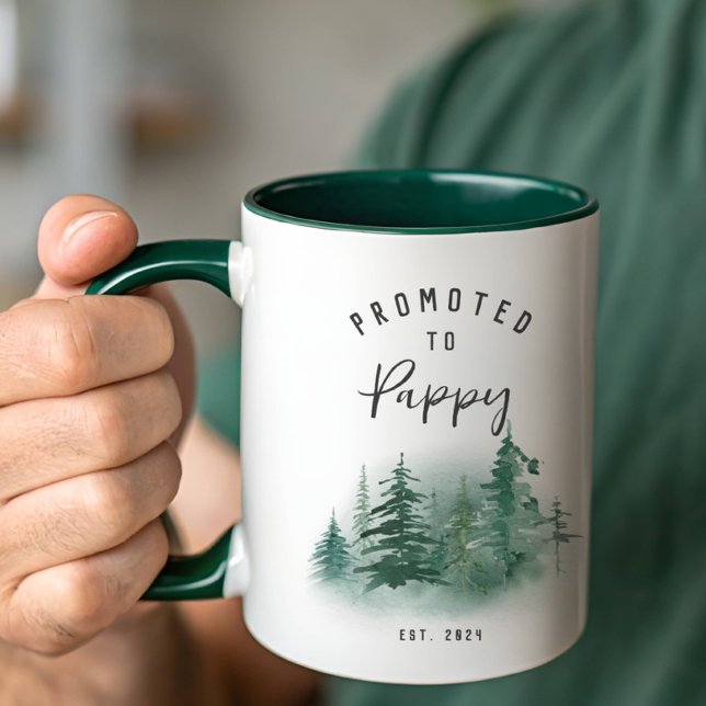 Taza Ascendido a Pappy Año Est. (Subido por el creador)