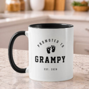 Taza Ascendido a regalo de nuevo abuelo Grampy Mug