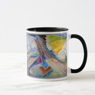 Taza Ascensión de acrílico abstracta de la pintura