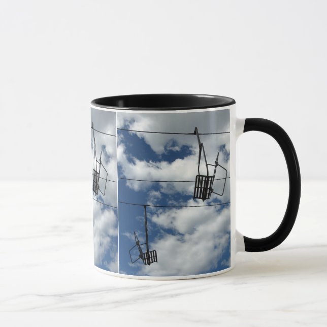 Taza Ascensor de esquí y cielo (Derecha)