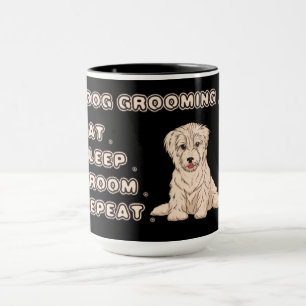 Taza Aseo de perros comer dormir asear repetir