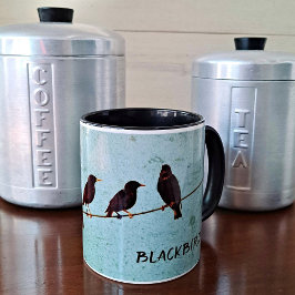 Taza Asesinato de Crows Silhouette Mystery Lover