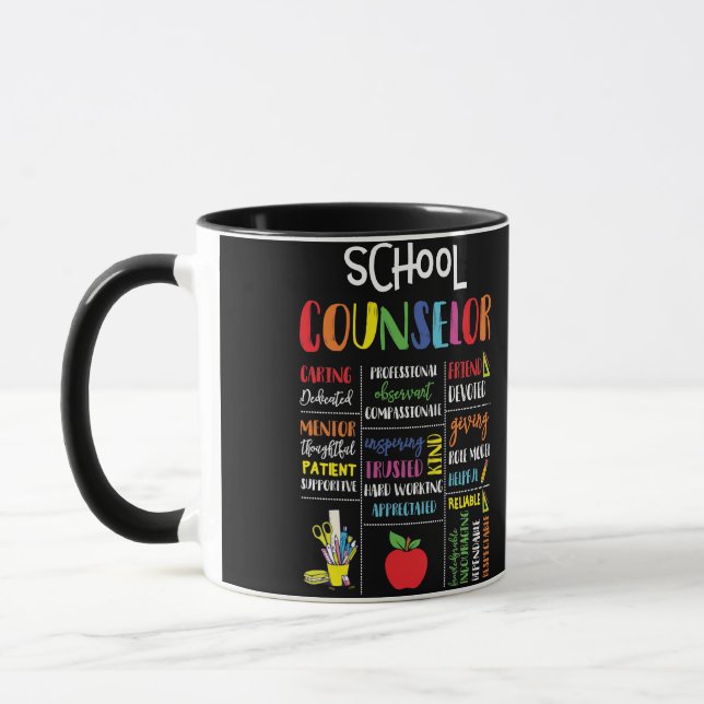 Taza Asesora escolar a cargo de un amigo dedicado (Izquierda)