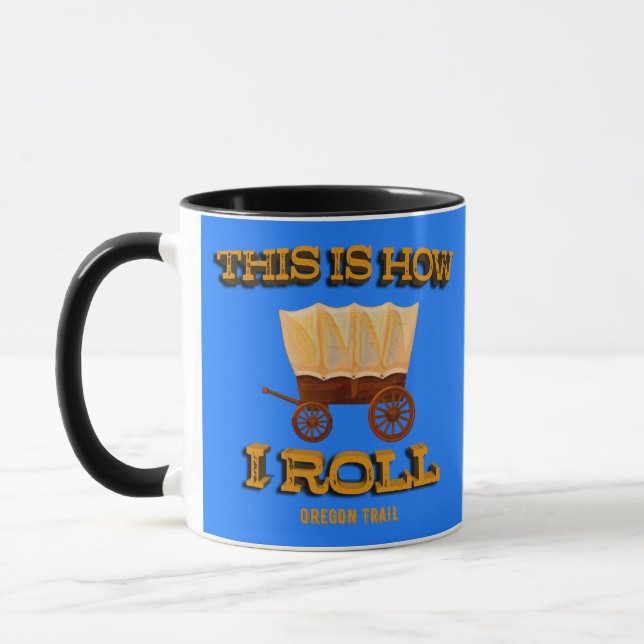 Taza Así es como hago, Oregon Trail History Buff (Izquierda)