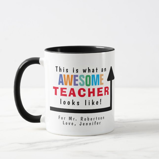 Taza Así es como se ve un maravilloso profesor (Izquierda)