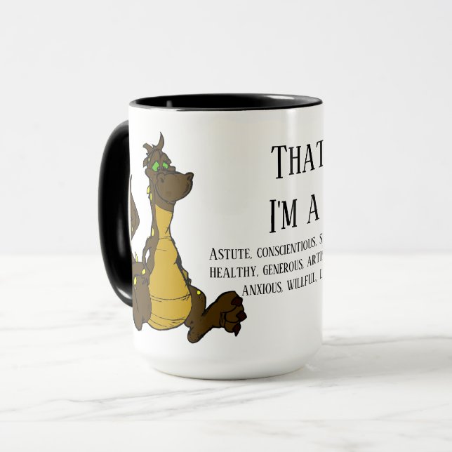 Taza ¡Así es, soy un dragón! (Anverso izquierdo)