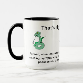 Taza Así es, soy una serpiente