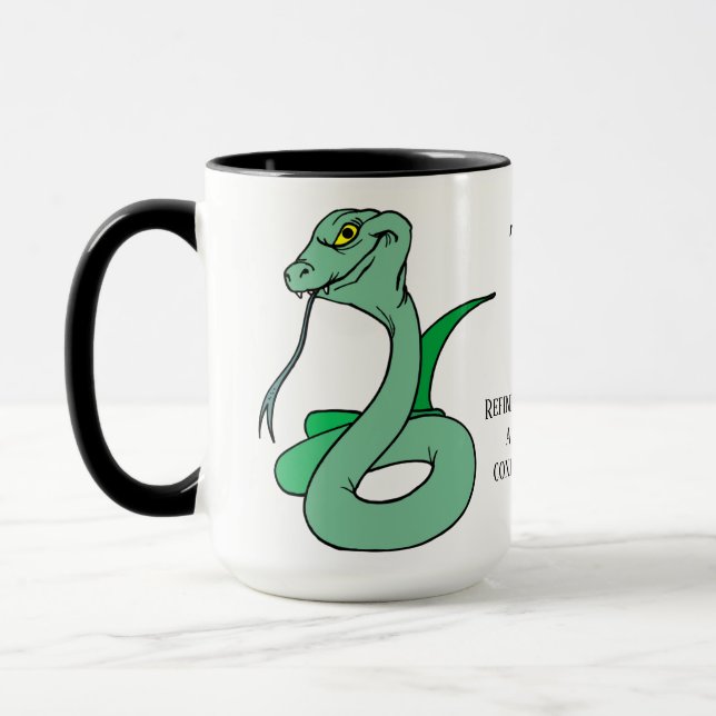Taza Así es, soy una serpiente (Izquierda)