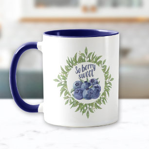 Taza Así que berry dulce mug con arándanos