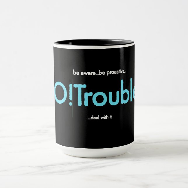 Taza ¡Así que! Problemas. ... ¡ocúpate de ello! (Centro)
