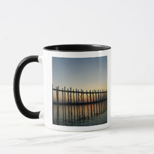 Taza Asia, Birmania (Myanmar) Silueta del puente de U