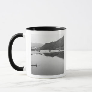 Taza Asia, Japón, Iwakuni. Pescadores e históricos