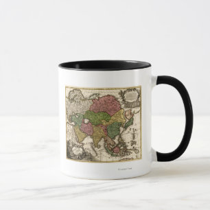 Taza Asia: Mapa panorámicoAsia 5