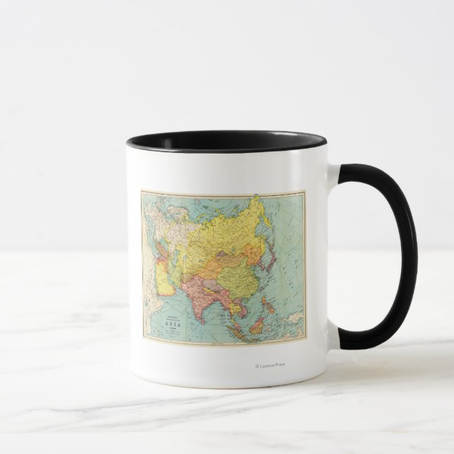 Taza Asia: Mapa panorámicoAsia 9 (Derecha)