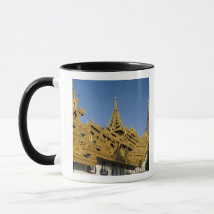 Taza Asia, Myanmar, Yangon. Stupa dorada de Shwedagon 2