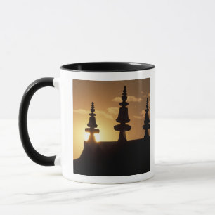Taza Asia, Nepal, Katmandú. Stupa de Bouddhanath.