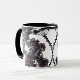 Taza Asiatische Kunst mit Lotusblätter Motiv