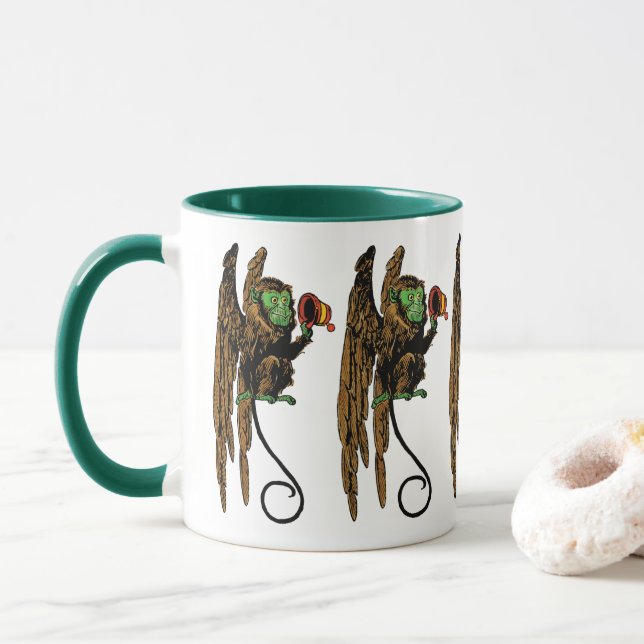 Taza Asistente de cosecha de oro, Gorra de monos volado (Con donut)