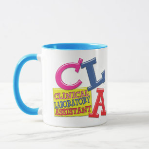 TAZA ASISTENTE DE LABORATORIO CLÍNICO WHIMSICAL CLA