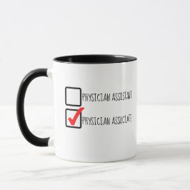 Taza Asistente de médicos Asociado CheckBox Mug