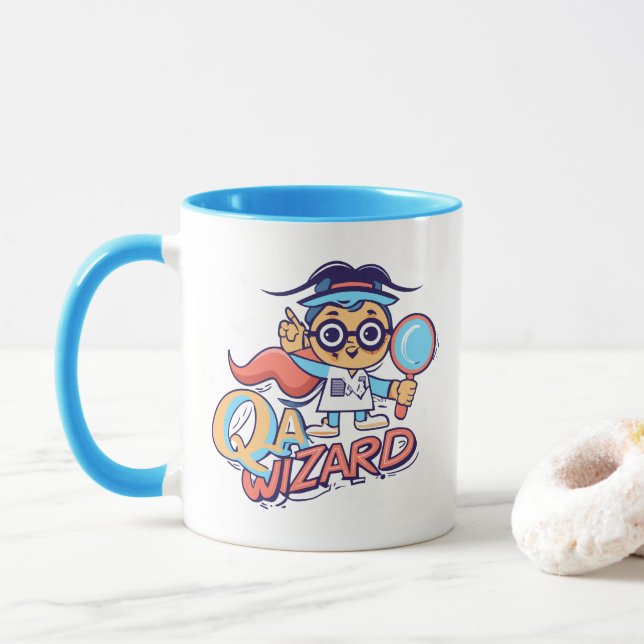 Taza Asistente para QA - Ingeniero de Garantía de Calid (Con donut)