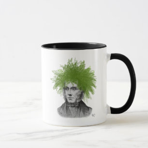 Taza Asparagus Fern Head Place Head