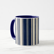 Aspecto de Tejido Vintage Marfil Azul Marino Resta