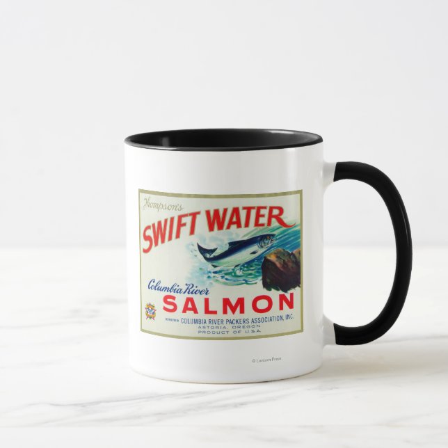 Taza Astoria, Oregón - El salmón acuático de Thompson (Derecha)