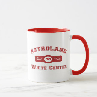 Taza Astroland de centro blanco