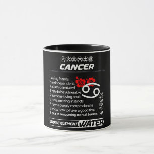 Taza Astrología/ Rótulo Zodiaco/ Cáncer