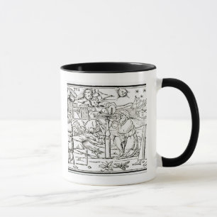 Taza Astrólogos árabes, copia de un ilustracion de
