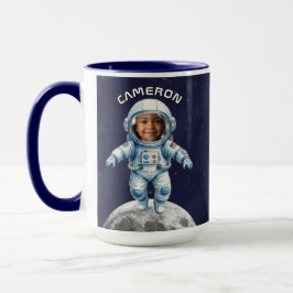 Taza Astronaut Photo Outer Space Moon Kids