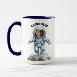 Taza Astronaut Photo Outer Space Moon Kids