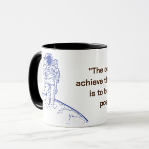 Taza Astronauta blanco de Spacewalk en negrita