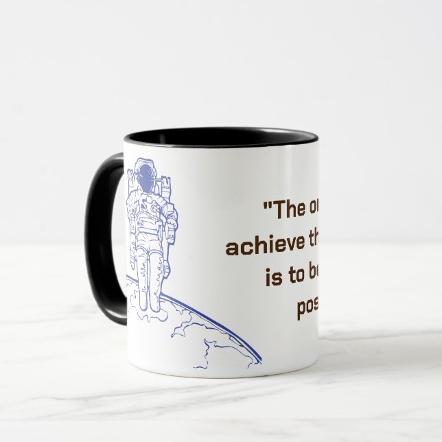 Taza Astronauta blanco de Spacewalk en negrita (Anverso izquierdo)