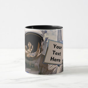 Taza Astronauta de la NASA sosteniendo letrero - Agrega
