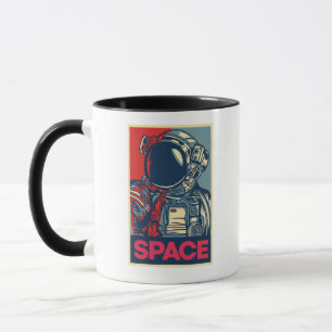 Taza Astronauta Espacial Moderno Colorido